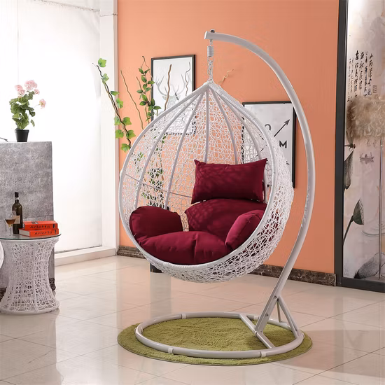 PE Rattan Wicker Bird Nest Chair Swing with Wholesale Price