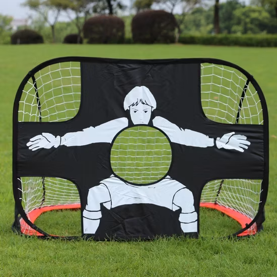 Mini Pop up Folding Portable Football Soccer Goals Twin Goal